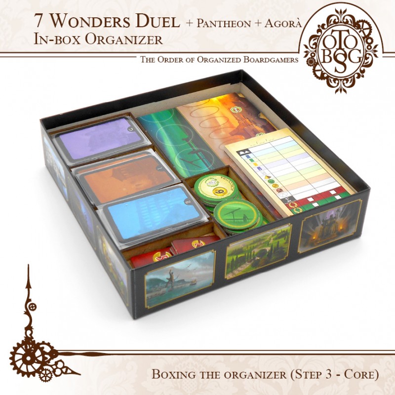 SMONEX 7 Wonders Duel Organizer Compatible with 7 Wonders Duel
